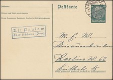Landpost Alt Paalow über Schlawe (Pommern) Land 25.11.35 auf Postkarte