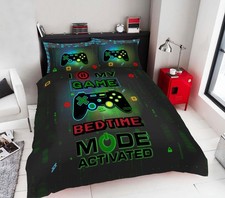 Image of Duvet sets gaming quilt cover pillow case computer game kids boys bedding