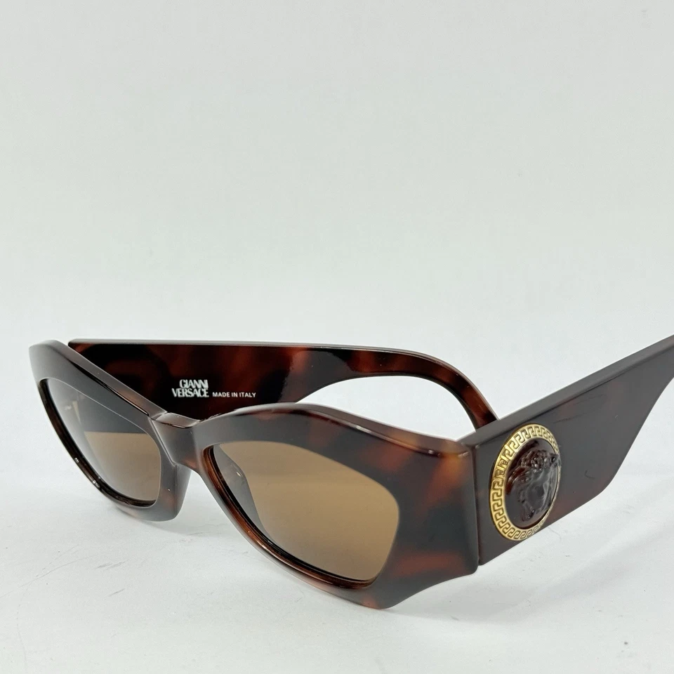 Gianni Versace Mod. 421/E Col. 900 RARE Tortoise Brown Sunglasses Vintage 90s - Image 2 of 4