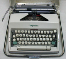 Vintage Olympia Werke AG Manual Typewriter in Case Made In Western Germany thumbnail