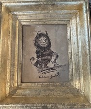 STUNNING MAURICE SENDAK WHERE THE WILD THINGS ARE, ORIGINAL SIGNED ART
