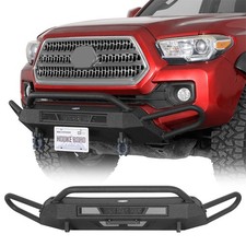 Offroad Steel Front Bumper W 72w Light Bar Fit 2016-2023 Toyota Tacoma Trucks