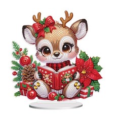 Christmas Diamond Painting Kits Tabletop decoration, 24.3 x 24 cm, Reindeer