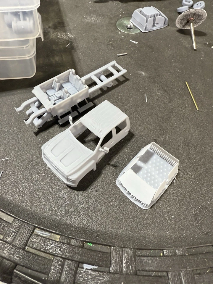 Chevy 5500 doble cabina impreso en 3D escala 1/87 Foto 2 de 4