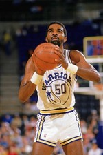 Ralph Sampson Golden State Warriors makes a free throw during an N- Old Photo