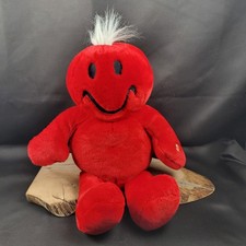 Vtg Dan Dee Tickle Wiggle Swing Me Red Smiley Face Talking Shaking Plush WORKS