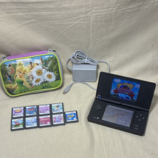 Nintendo DS Lite Console Bundle w/ Charger, Carrying Case & 10 Games 