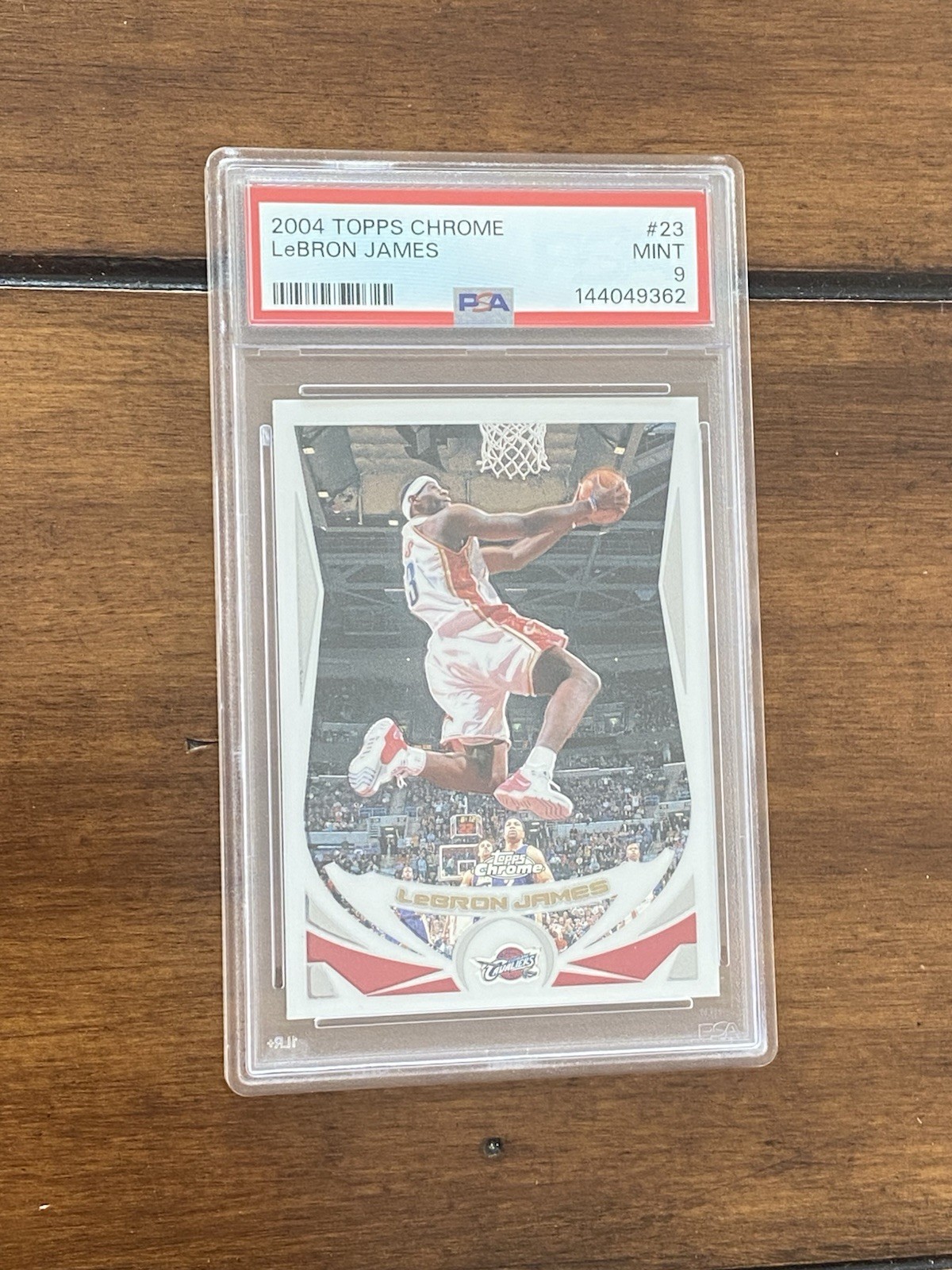2004 Topps Chrome Lebron James Psa 9