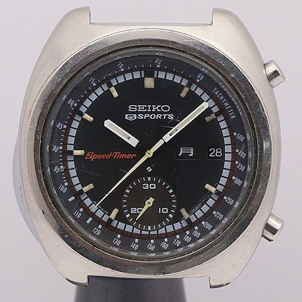 Vintage Timer Dial Used 6139-7012 42mm Automatic Speed Seiko Black - VintageWatches.PK Vintage Timer Dial Used 6139-7012 42mm Automatic Speed Seiko Black - vintagewatches.pk
