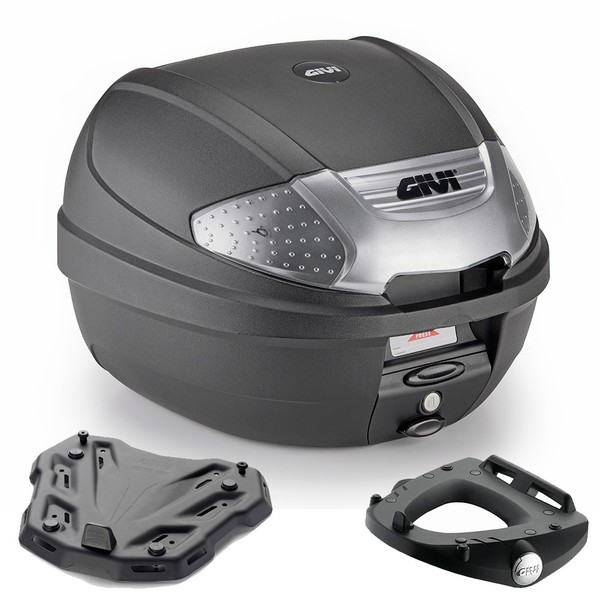 Givi Bauletto E300NT2B 30LT Schwarz + Piastra Yamaha Tricity 300 2023-2024-image