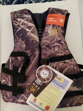SJK Realtree Adult Universal Marine Life Jacket Max 5 USCG Type III Life Vest XL
