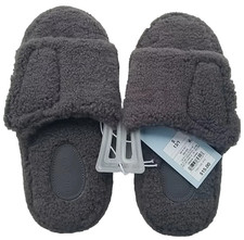 Cat  Jack Boy's Ace Adjustable Slide Slippers - Gray - NEW