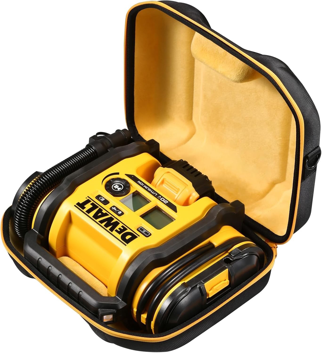 Estuche Rígido Compresor de Aire Compatible con Inflador de Neumáticos DEWALT 20V MAX DCC020IB