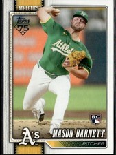 2026 Topps Series 1 Baseball Mason Barnett Oakland Athletics #273 (RC)