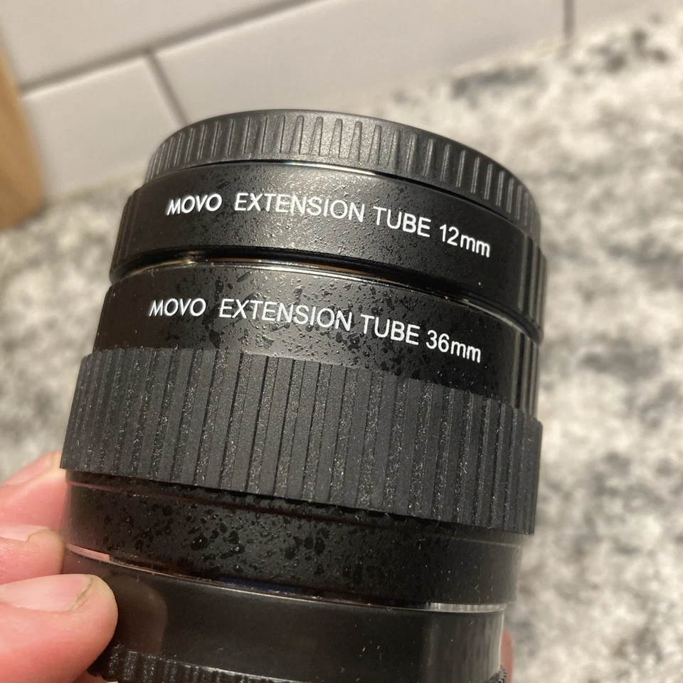 Movo Auto Focus Macro AF Lens Extension Tube Set for Sony Alpha DSLR Camera - Image 3 of 4