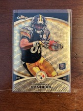 2010 Topps Finest Emmanuel Sanders Superfractor 1/1 Rookie Card Steelers. rookie card picture