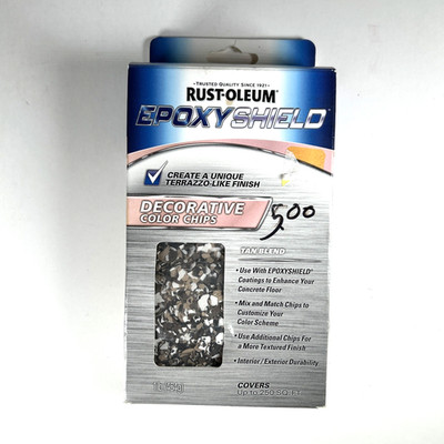 Rust-Oleum Epoxy Shield Decorative Color Chips ''Tan Blend'' 1lb *New, unopened*