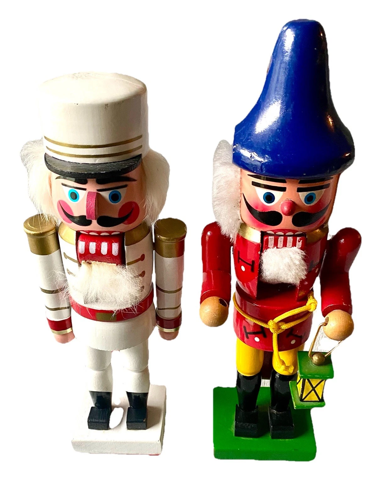 The Night Watchman & The Guard Set Of 2 Vintage Nutcrackers 10 1/2” Tall