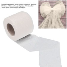 Tulle Fabric Craft Symphony Polyester Tulle Rolls 6cm Beige IS