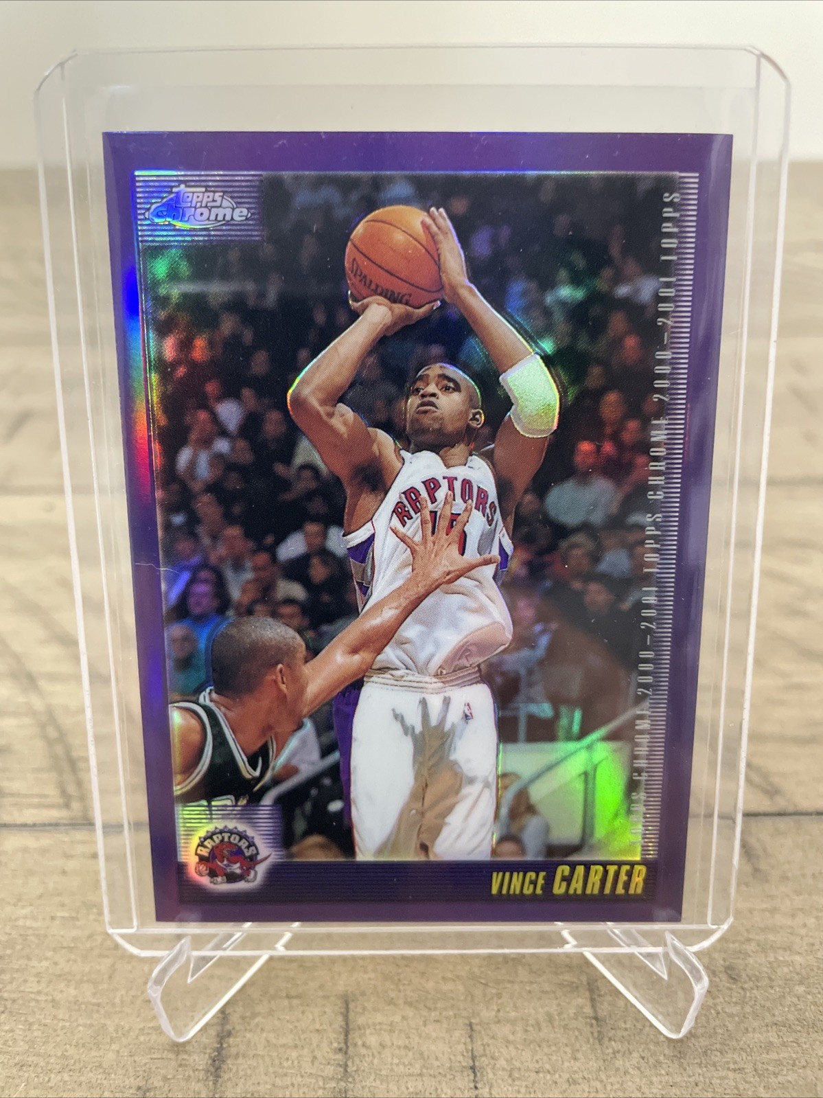 2000-01 Topps Chrome Refractor Vince Carter #33 HOF