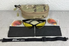 Body Specs BS Z87+ Amber Safety Glasses, Extra Lens, Case And Cleaning Cloths