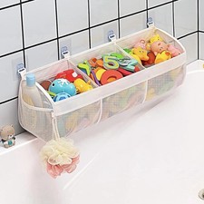 Austion Original 3 Compartment Horizontal Large Openings Bath Toy organizer