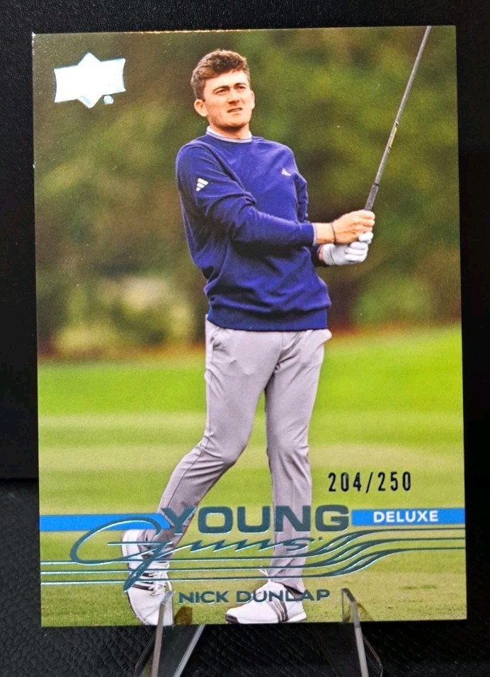 2026 Upper Deck Golf #105 Nick Dunlap Young Guns Deluxe /250