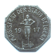 Small Change Replacement Mark Magistrate Of The City Belgern 10 Pfennig 1917