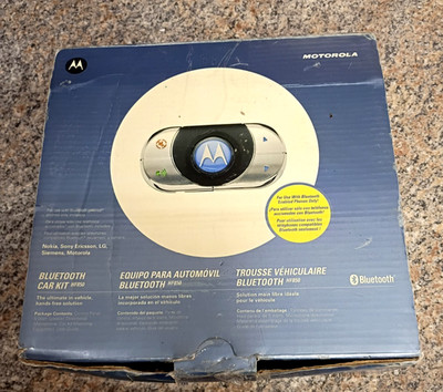 MOTOROLA HF850 Bluetooth Hands-free Car Kit - COMPLETE - NOS - OPEN BOX