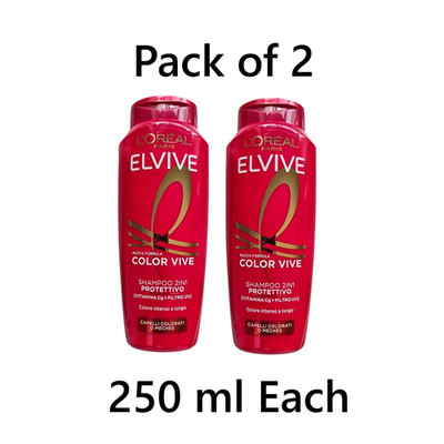 Loreal Elvive Color Vive Shampoo 2 in1 Protettivo 250ml 2er Pack