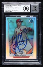 BAS 2014 Bowman Draft Chrome Refractor Jack Flaherty #CDP30 Authentic Auto ow6