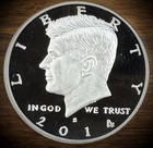 2014-S 90% SILVER GEM PROOF Kennedy Half Dollar DEEP ULTRA CAMEO 50C .900 Fine