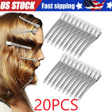 20 Pcs Silver Metal Duck Bill Hair Clips for Women - Hair Styling, Hair Coloring