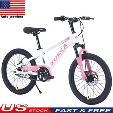 20 Inch Kids Mountain Bike for Boys Girls 7-10 Years,Disc Brakes,Suspension Fork