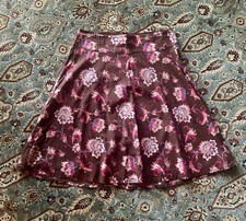 OshKosh B gosh Cotton Floral Skirt Size 10 Knee Length Autumn Colors