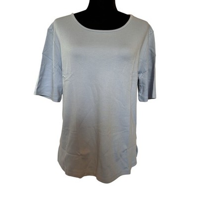 NWT The Tog Shop Soft Blue Short Sleeve Shirt Top size Large