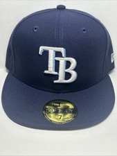Tampa Bay Rays New Era Authentic Collection 59Fifty 7 Fitted Hat NWT
