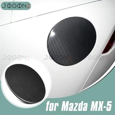 For Mazda MX-5 Miata ND 2016-UP Dry Carbon Fuel Tank Cap Cover Trim Convertible