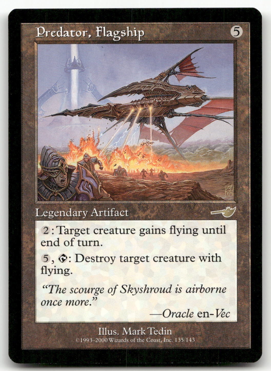 Predator, Flagship #135 (NM) Nemesis NMS Magic MTG
