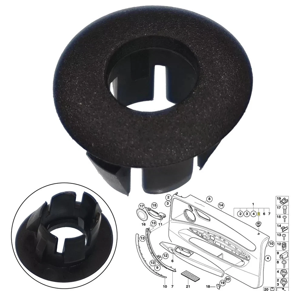 For BMW E81 E82 E88 Left Door Lock Pin Button Trim Fast Install 51416975325 - Image 2 of 4