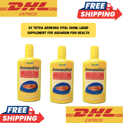 3X Tetra Arowana Vital 500ml Liquid Supplement for Aquarium Fish Health Free DHL