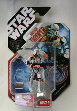 Star Wars 30th Anniversary Galactic Hunt Airborne Trooper Figure 07 w Coin NEW
