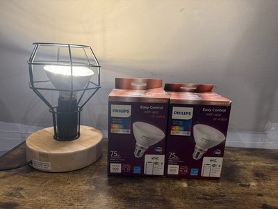 Lot Of 2 New Open Box 75 Watt Philips Smart Led Lights Beam Angle 900 Lumens