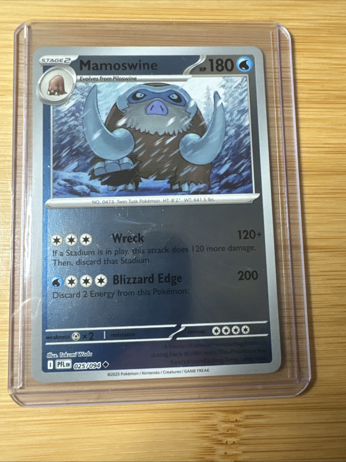 Mamoswine 25/94 - Reverse Holo - Pokemon Phantasmal Flames - NM