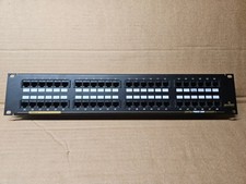 Leviton Cat. No. 59484-B48, CAT 5 Power Sum. 48 Port Data Network Patch Panel