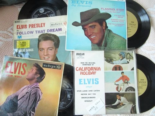 Lot of 4  ELVIS:  CALIFORNIA HOLIDAY(EP)FOR YOU vol 2 (7”)