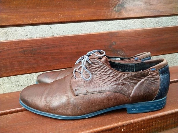 Men Lloyd Heels Brown Leather 45 #M90U