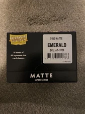Japanese Matte Emerald Case Display Dragon Shield Sleeves - 10x 60 ct Packs