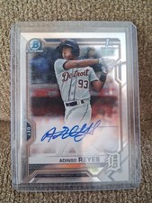 2021 Bowman Chrome Javier Osorio 1st Auto Detroit Tigers