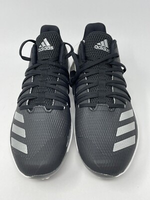 Adidas Afterburner 6 Speed Trap Black Metal Baseball Cleats  display picture 1